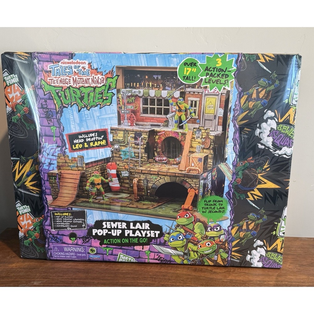 Tales of the Teenage Mutant Ninja Turtles Pop Up Trunk Sewer Lair Playset 81297